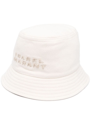 ISABEL MARANT Haley logo bucket hat - Neutrals