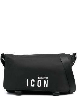 Dsquared2 Icon logo-print shoulder bag - Black