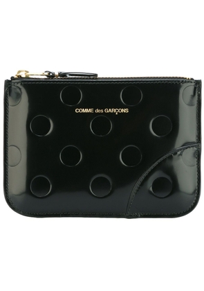 Comme Des Garçons Wallet 'Polka Dots Embossed' wallet - Black