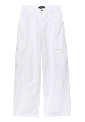 Purple Brand wide-leg cargo trousers - White