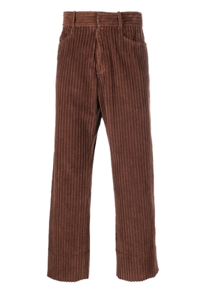 Maison Margiela cropped corduroy trousers - Brown