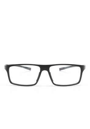TAG Heuer rectangle-frame glasses - Black