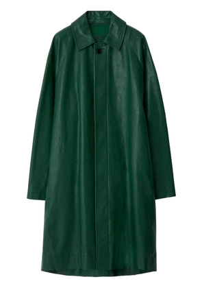 Burberry long leather coat - Green