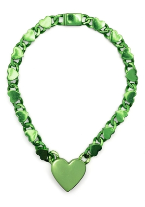 Natasha Zinko heart-detail necklace - Green