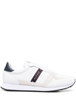 Tommy Hilfiger Runner logo-stripe low-top sneakers - White