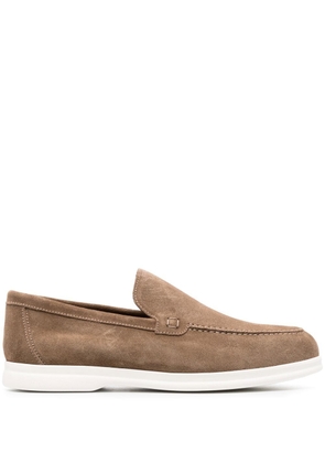 Doucal's 25mm suede loafers - Brown