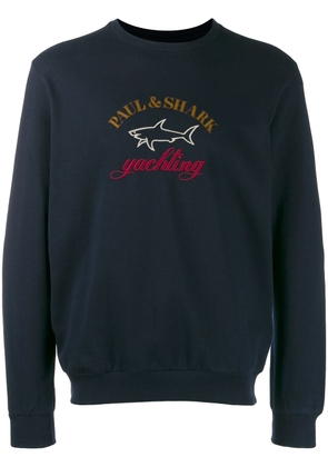 Paul & Shark embroidered logo sweatshirt - Blue