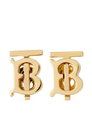 Burberry monogram polished-finish earrings - Gold