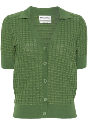 Essentiel Antwerp Fabio waffle-knit top - Green