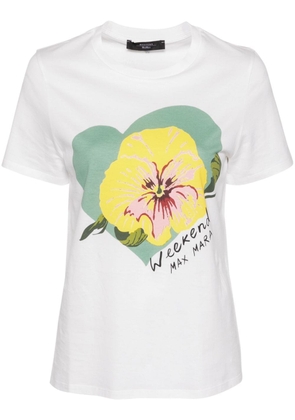 Weekend Max Mara Yen flower-print T-shirt - White