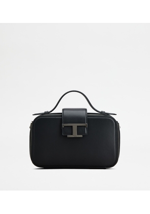 Tod's - Camera Bag in Leather Mini, BLACK,  - Bags
