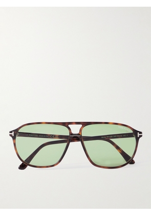 TOM FORD - Aviator-Style Tortoiseshell Acetate Sunglasses - Men - Tortoiseshell