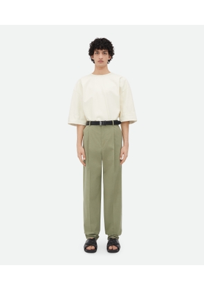 Light Cotton Twill Trousers - Bottega Veneta