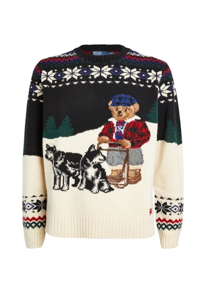 Ralph Lauren Wool-Blend Polo Bear Sweater