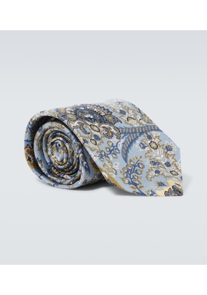 Etro Floral silk jacquard tie