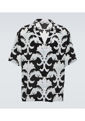 Valentino Printed silk bowling shirt