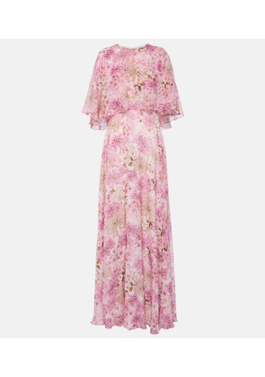 Giambattista Valli Printed silk georgette maxi dress