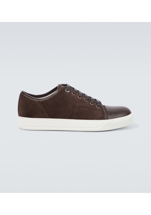 Lanvin DBB1 leather-trimmed suede sneakers