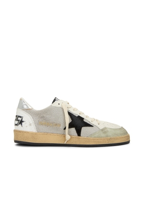 Golden Goose Ball Star Shoe in Light Silver  Black  White  & Silver - Light Grey. Size 45 (also in ).