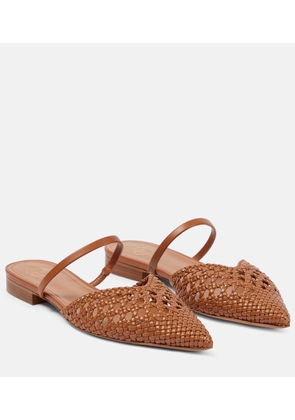 Malone Souliers Marla faux leather and leather flats