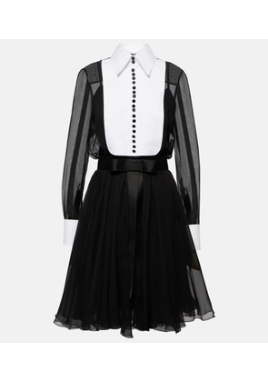 Dolce&Gabbana Silk and cotton-blend midi dress