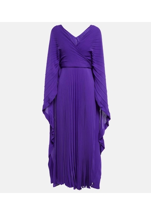 Valentino Pleated silk gown
