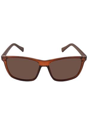 Calvin Klein Brown Rectangular Mens Sunglasses CK19568S 210 58