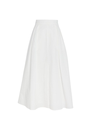 Róhe Poplin Wide Midi Skirt