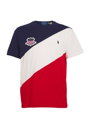 Polo Ralph Lauren Cotton Striped Usa T-Shirt