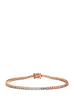 Anita Ko Rose Gold, Diamond And Pink Sapphire Hepburn Bracelet
