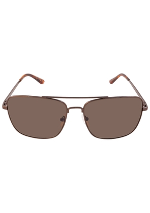 Calvin Klein Brown Navigator Mens Sunglasses CK19136S 200 57
