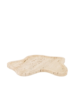 Anastasio Home The Flo Tray in Travertine - Beige. Size all.