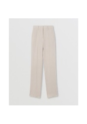 Burberry Ladies Lottie Linen Tailored Trousers, Brand Size 6 (US Size 4)