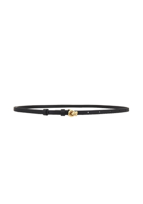 Bottega Veneta Mini Pendant Belt in Black & Brass - Black. Size all.