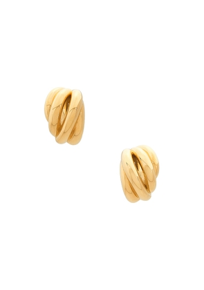 Balenciaga Saturne Earrings in Shiny Gold - Metallic Gold. Size all.