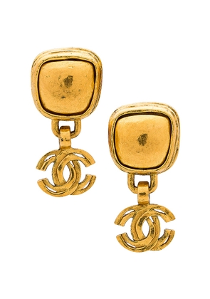 chanel Chanel Coco Mark Earrings in Gold - Metallic Gold. Size all.