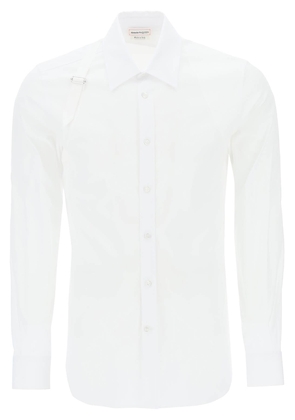 Alexander Mcqueen stretch cotton harness shirt - 15 1/2 White