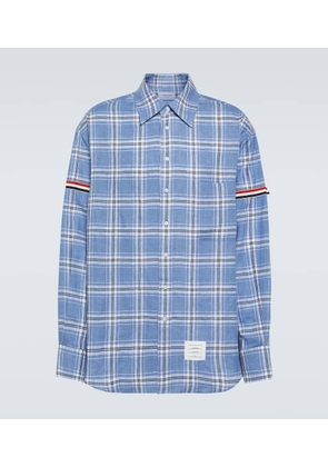 Thom Browne Tartan linen shirt