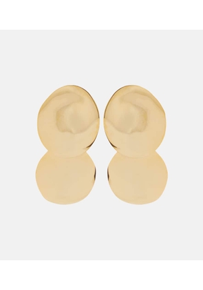 Jennifer Behr Issey Double Disc 18kt gold-plated drop earrings