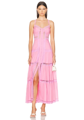 Charo Ruiz Ibiza Ardele Long Dress in Rose Quartz - Pink. Size S (also in XS).