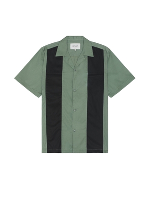 Carhartt WIP Short Sleeve Durango Shirt in Park Black - Olive. Size L (also in M, S, XL/1X).