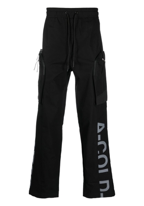 A-COLD-WALL* Overset Tech logo-print trousers - Black