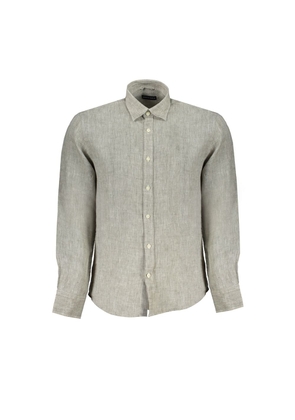 Gray Linen Shirt - S