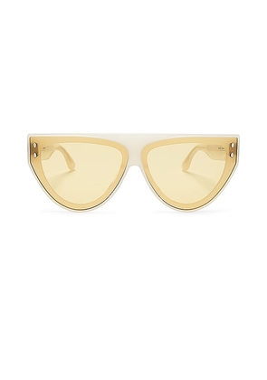 Isabel Marant Flat Top Sunglasses in Ivory.