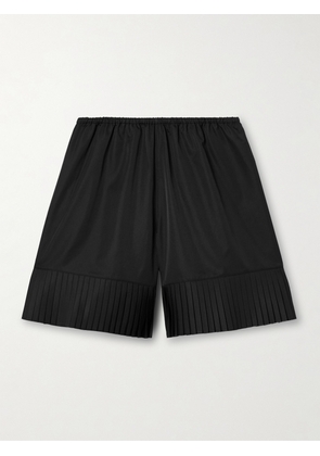 BODE - Brunch Pleated Poplin Shorts - Black - x small,small,medium,large,x large