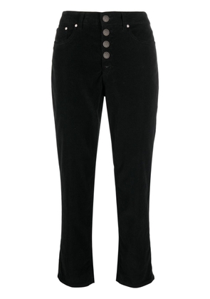 DONDUP Koons button-fly cropped trousers - Black