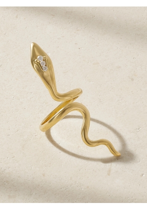 Ileana Makri - Cobra 18-karat Gold Diamond Ring - 6,8