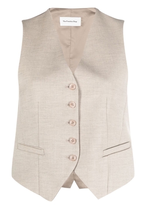The Frankie Shop Gelso tailored waistcoat - Neutrals