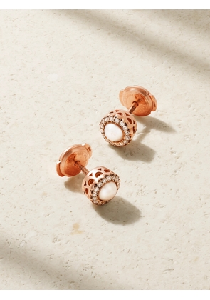 Selim Mouzannar - Beirut 18-karat Rose Gold, Pearl And Diamond Earrings - One size