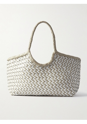 Dragon Diffusion - Nantucket Large Woven Leather Tote - Cream - One size